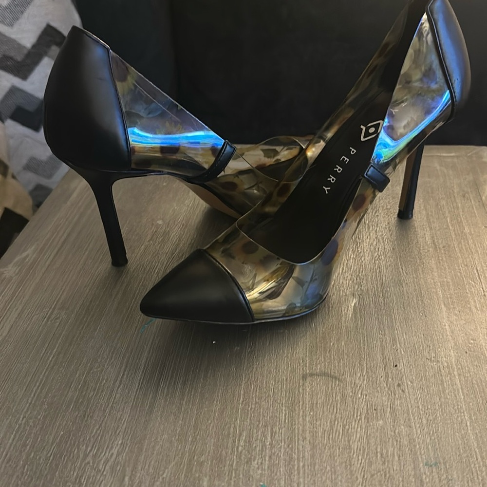 Katy Perry Sunflower Black Heels